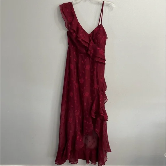Lulu's Burgundy Maxi Dress - Picture 7 of 11